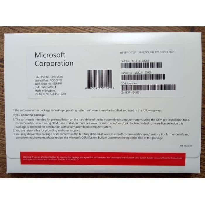 Jual Window Server 2019 Standard Original 16 Core 5 Cal Fullpack/Box ...