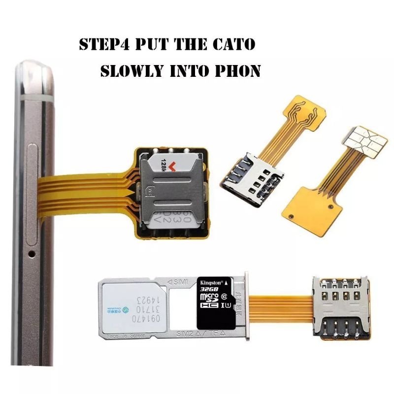 Jual Dual simcard adapter Hybrid/Sim card Extender MicroSd Card ...