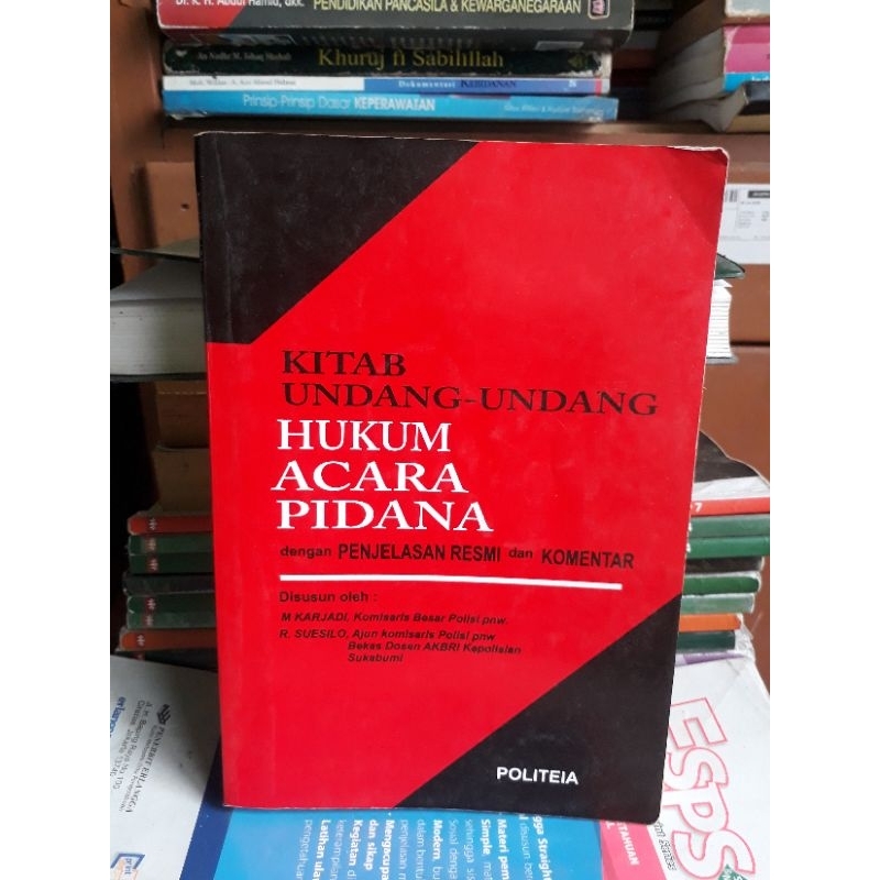 Jual BUKU KITAB UNDANG UNDANG HUKUM ACARA PIDANA DENGAN PENJELASAN ...