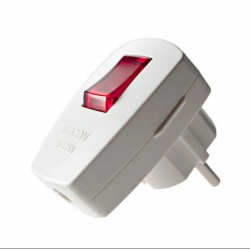 Jual Steker Lampu On Off Uticon Steker Arde + Saklar On Off + Lampu S ...