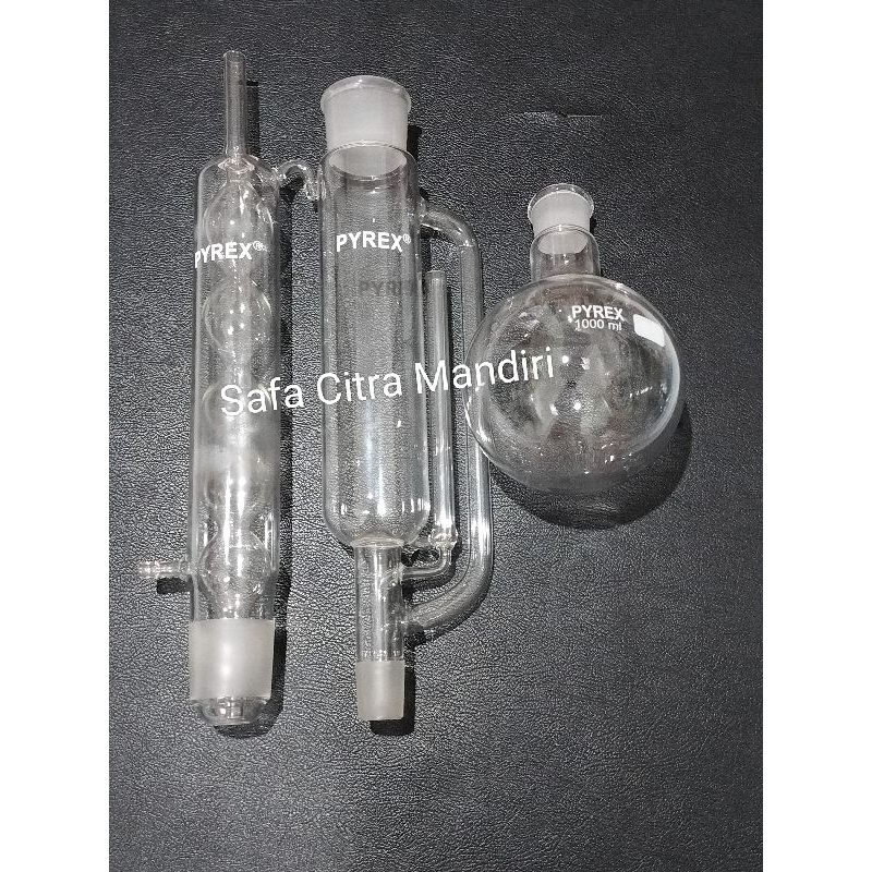 Jual Soxhlet Extractor 1000ml Pyrex Soxhlet Set 1000 Ml Pyrex