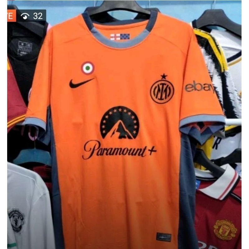 Jual Import Jersey Bola Inter Milan Rd Orange Oren Orange Full Sponsor Grade