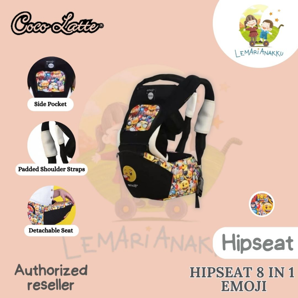 Jual Cocolatte Hipseat X Emoji Baby Carrier Shopee Indonesia