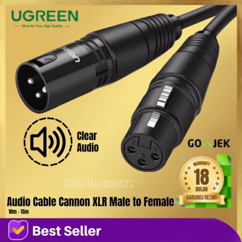 Jual Ugreen Xlr Male Cable Microphone Karaoke Condenser Female Audio