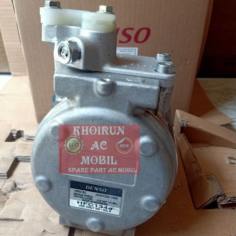 Jual Compresor Kompresor AC Mobil Type 10PA15C - A15 - 15A DENSO ASLI ...