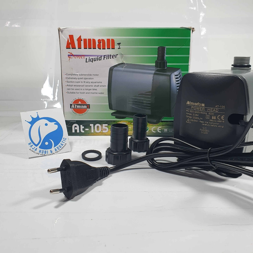 Jual POMPA AIR ATMAN AT-105 UNTUK AKUARIUM AQUARIUM IKAN DAN KOLAM IKAN ...