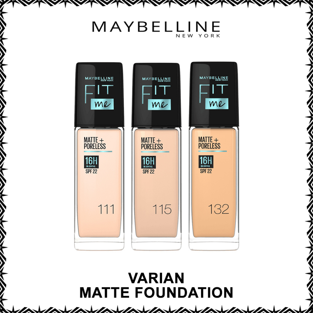Jual Maybelline Fit Me Matte + Poreless Liquid Matte Foundation Spf 22 ...