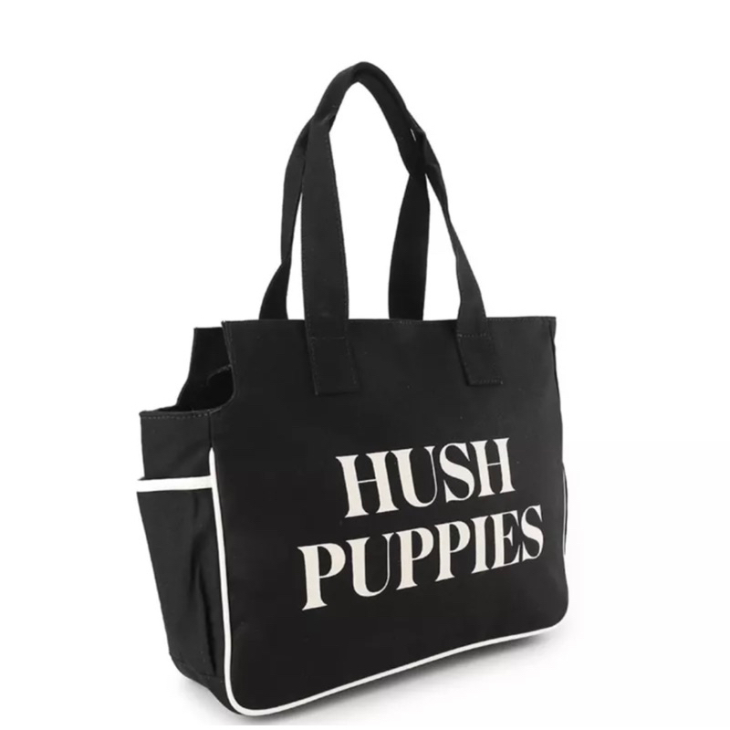 Jual Preloved Tas Totebag Kanvas Hush Puppies Black Shopee Indonesia