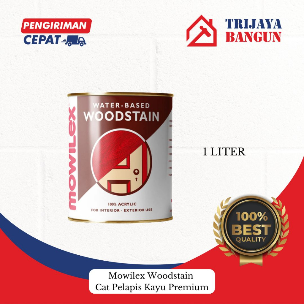 Jual Mowilex Woodstain Cat Pelapis Kayu Premium 1 L Shopee Indonesia 5360