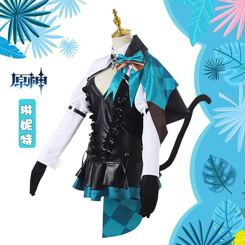 Jual Lynette Cosplay Costume Genshin Impact Dress Game Uniform Outfit Fontaine Lynette Cosplay 0195