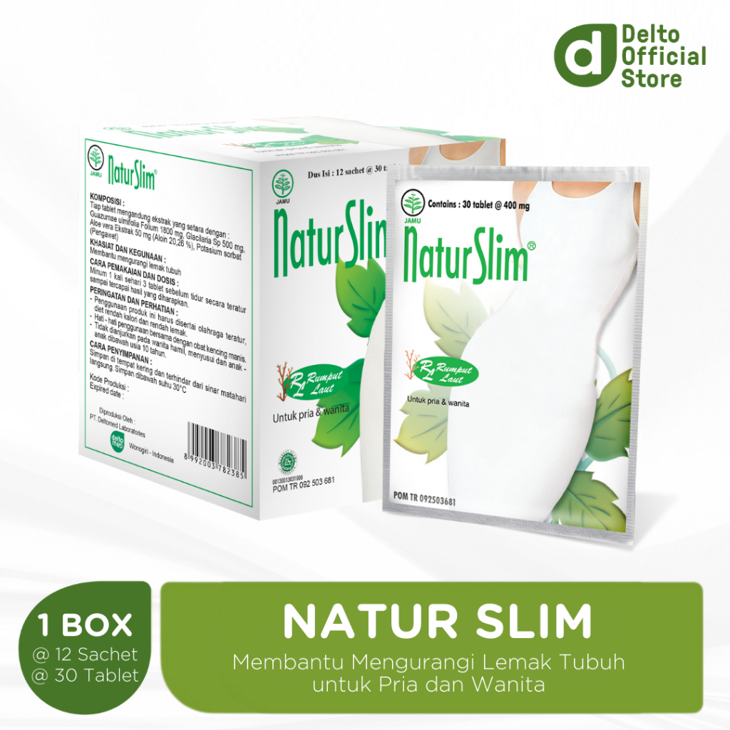 Jual Natur Slim Box (12 sachet isi 30 tablet) - Suplemen Diet | Shopee  Indonesia