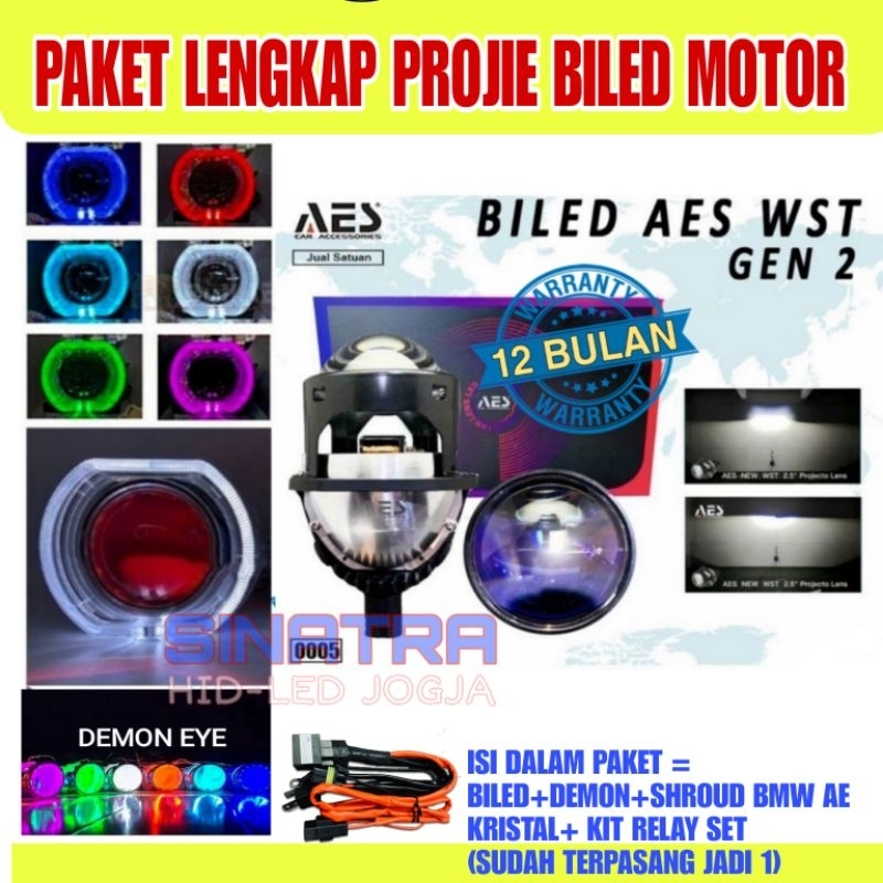 Jual Paket Lengkap Biled Aes Wst Gen Inch Bmw Klasik Shopee Indonesia