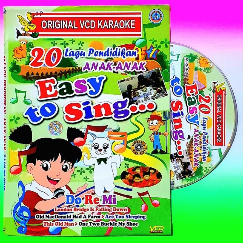 Jual KASET ORIGINAL VCD 20 LAGU PENDIDIKAN ANAK ANAK-LAGU ANAK BAHASA ...