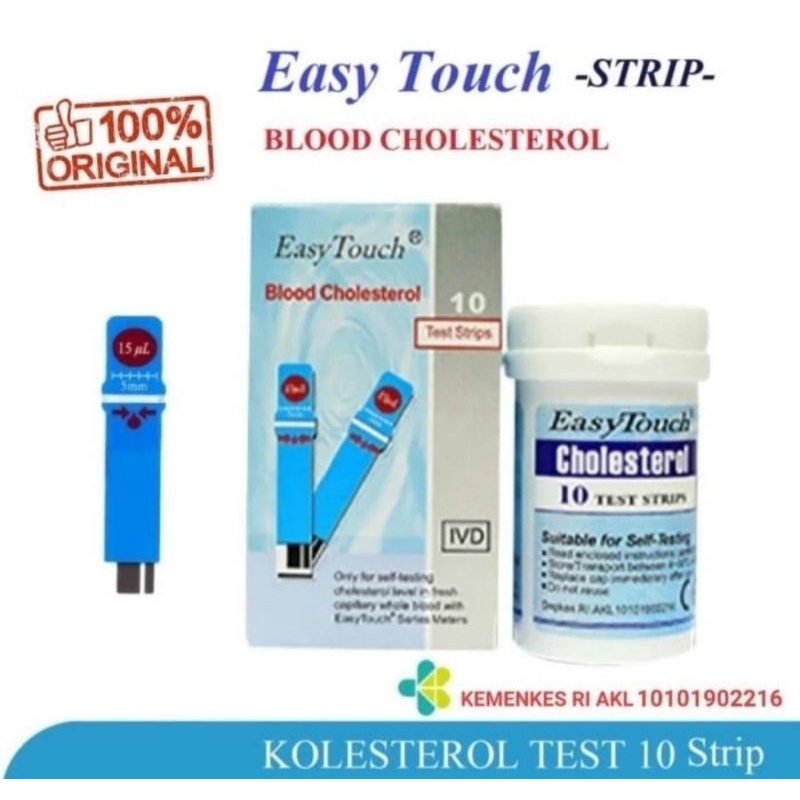 Jual Strip Easy Touch Kolesterol / Cholesterol Easy Touch Shopee