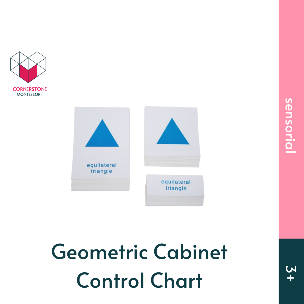 Jual cornerstone Montessori Geometric Cabinet Control Chart