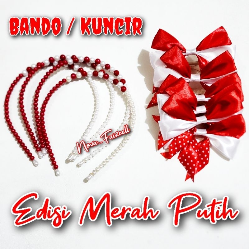 Jual Bando / Ikat Rambut Merah Putih Edisi Agustusan Untuk Karnaval ...