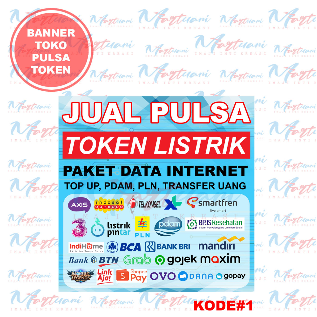 Jual SPANDUK BANNER TOKO PULSA DAN TOKEN LISTRIK | Shopee Indonesia