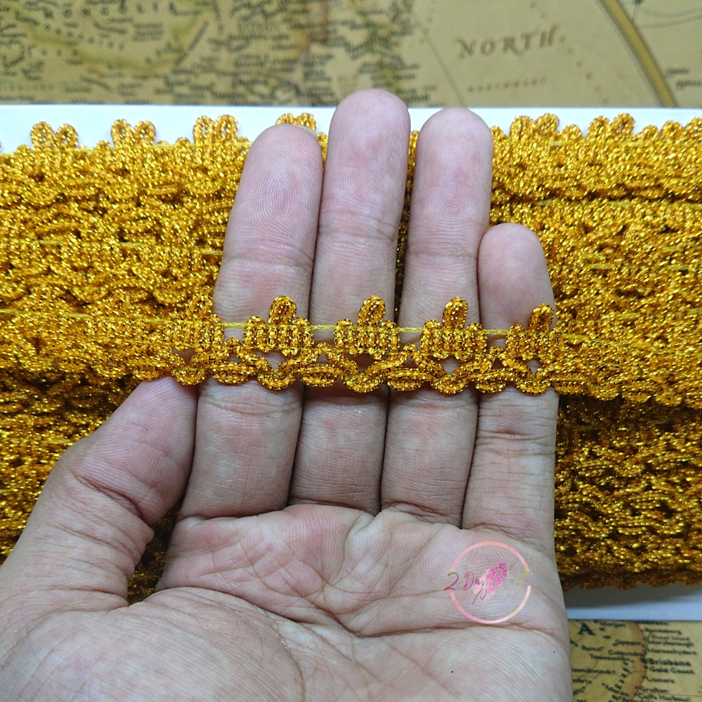 Jual Renda Emas Etnik - Renda Variasi Emas - Renda etnik Aplilkasi ...