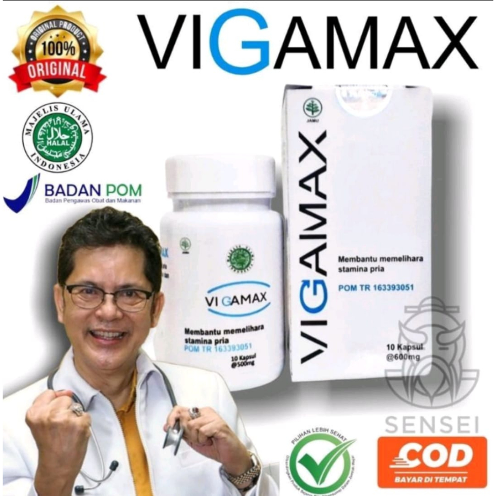 Jual Obat Kuat Pria Tahan Lama Vigamx Kapsul Asli Impotensi Dan Prostat 100 Original Aman Bpom 5540