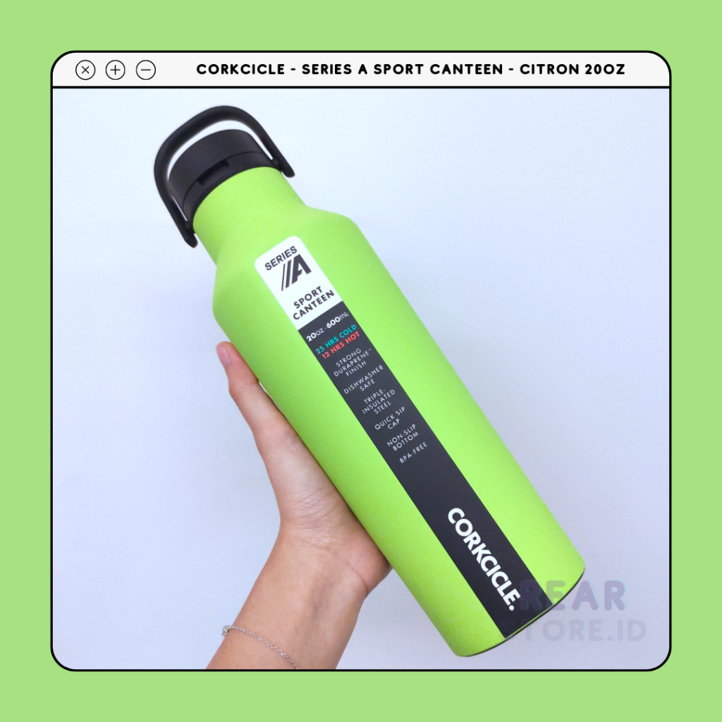 Corkcicle 20 oz Sport Canteen - Citron