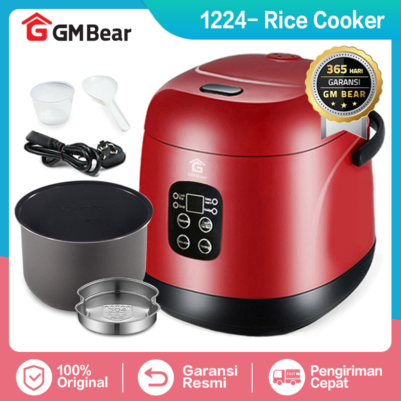 Jual GM Bear Rice Cooker Mini 1224 Penanak Nasi Mini Multifungsi