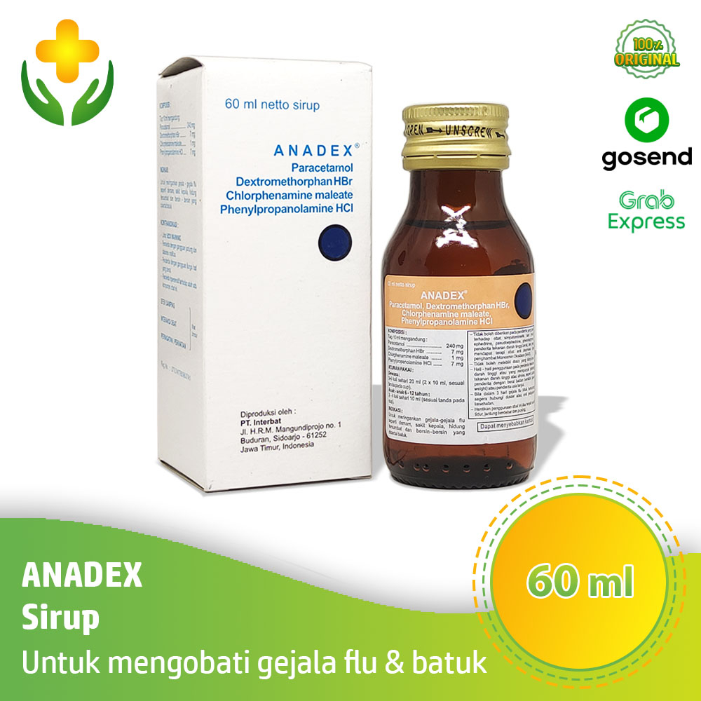 Jual Anadex Sirup 60 ml Obat Flu Batuk Pilek Demam | Shopee Indonesia