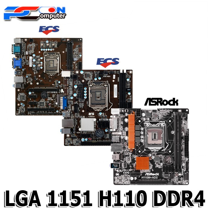 Jual MOTHERBOARD INTEL LGA 1151 H110M ONBOARD DDR4 | Shopee Indonesia