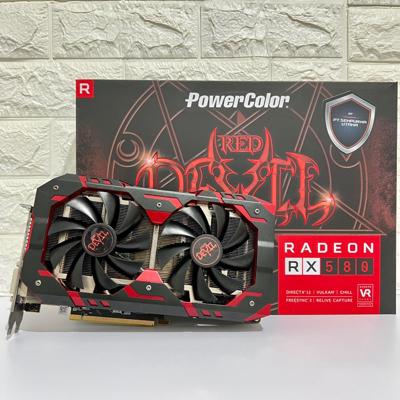 Jual VGA RX 580 8GB POWERCOLOR RED DEVIL GDDR5 | Shopee Indonesia