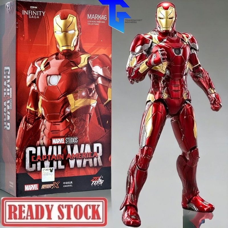 Jual ZD TOYS Iron Man MK46 - 1/10 Marvel Avengers IronMan Mark 46 XLVI ...
