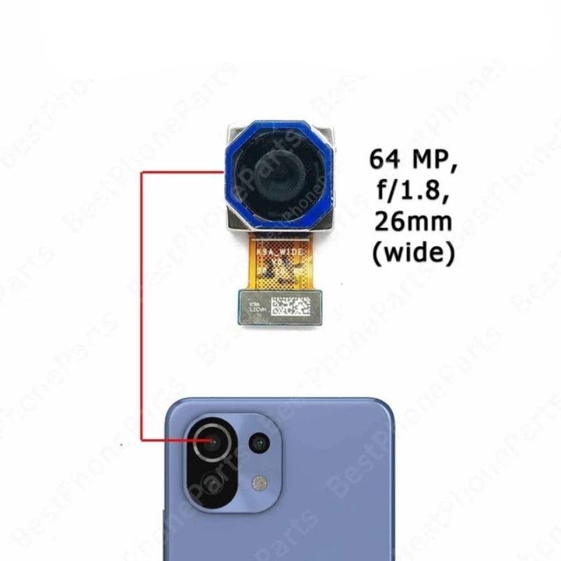 Jual BACK CAMERA / KAMERA BELAKANG UTAMA (64MP) XIAOMI MI 11 LITE