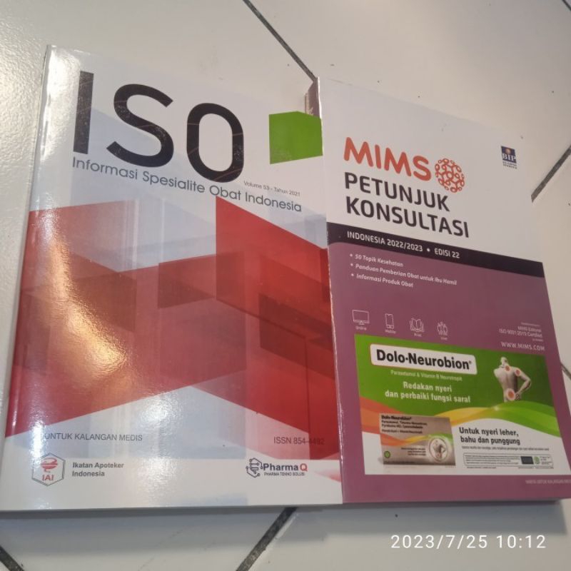 Jual Buku Farmasi Terbaru Iso Volume 53 Tahun 2021& Mims Edisi 22 Tahun ...