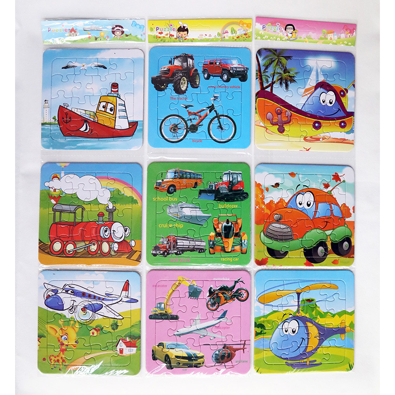 Jual ZCTOY 3 Pattern/SET Mini Puzzle Jigsaw 16 Pcs Kecil Anak Mainan ...