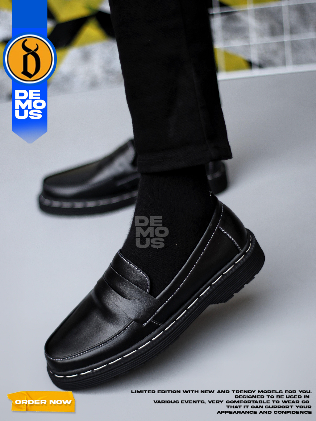 Jual DEMOUS Petruc - Sepatu Loafers Docmart Formal Pantofel Kerja Pria ...