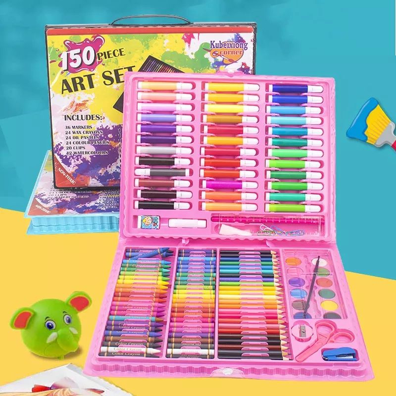 Jual Crayon Set 150 Pcs Pensil Warna Lengkap Alat Lukis Anak Crayon ...