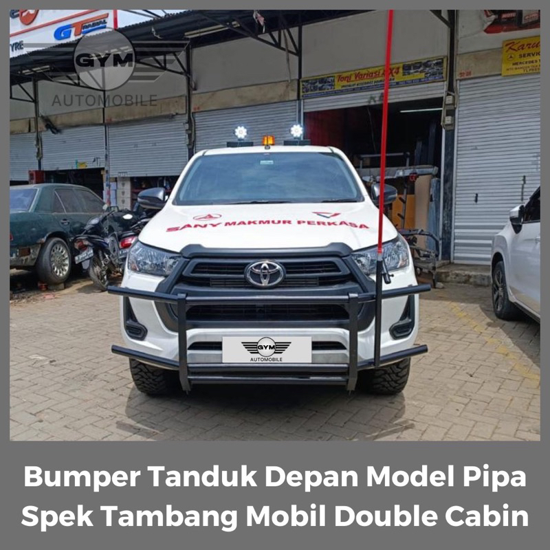 Jual Bumper Bemper Tanduk Depan Model Pipa Spek Tambang Mobil Double ...