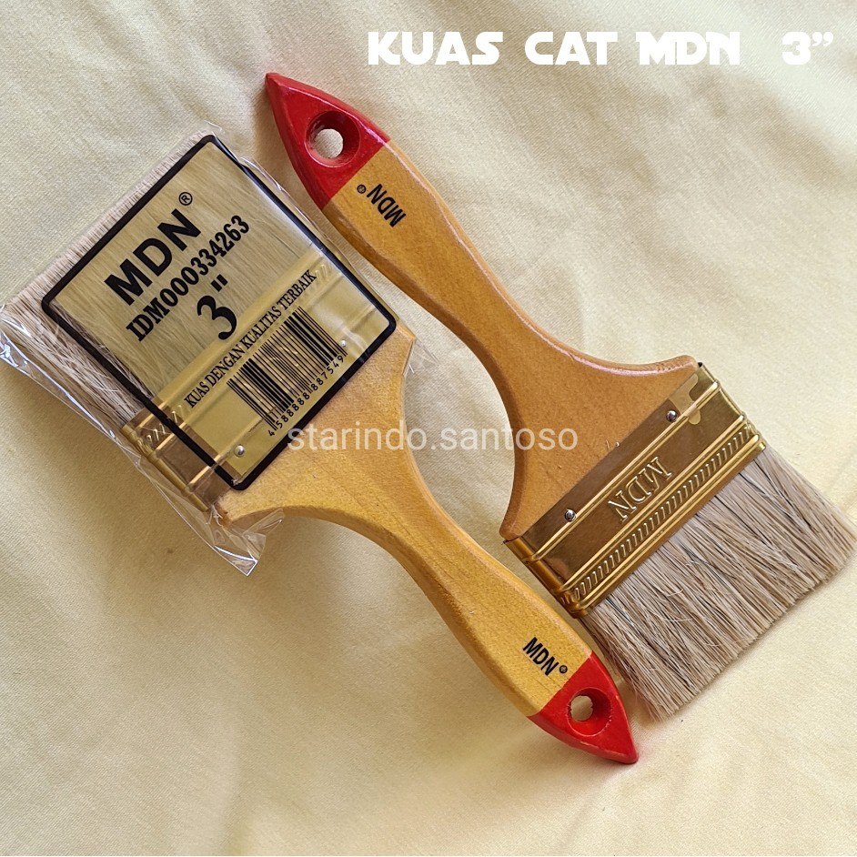 Jual Kuas Cat Tembok Dinding Besi Kayu Pagar Atap Pintu Ukuran Inch Mdn Shopee Indonesia