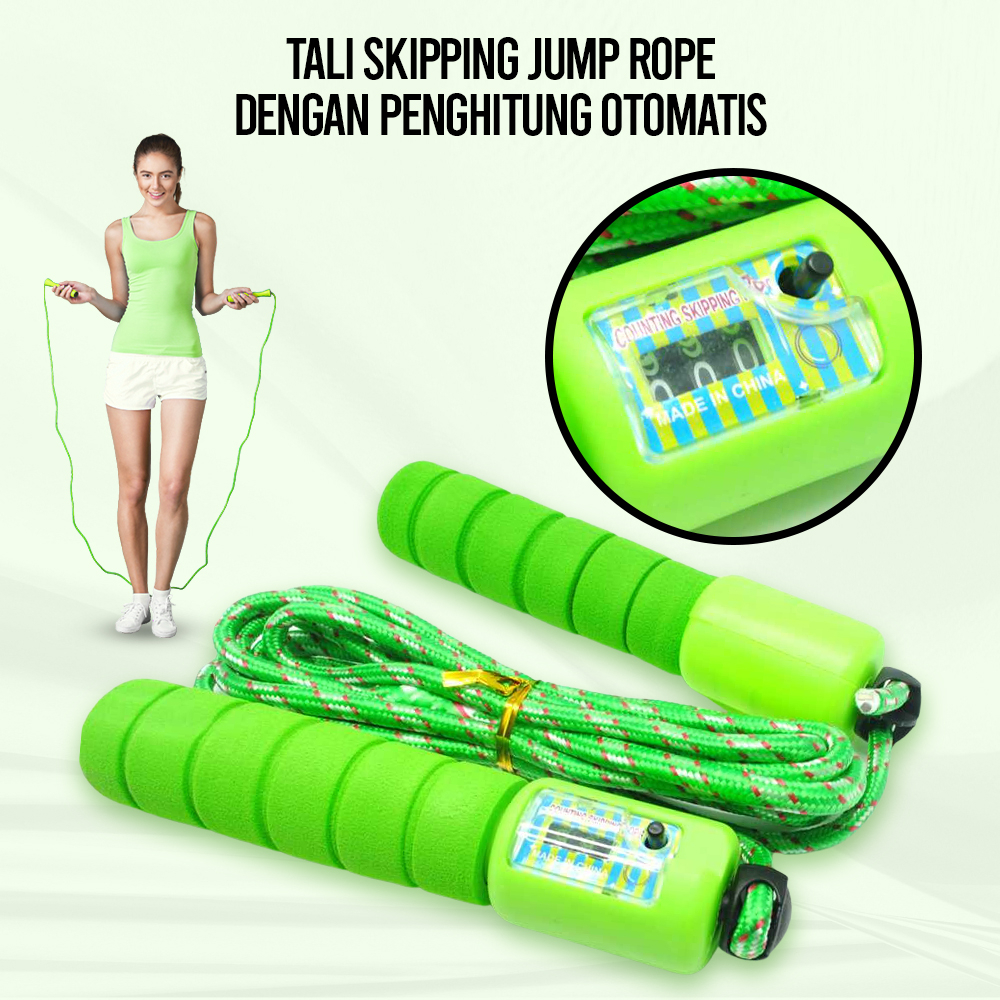 Jual Tali Skipping Jump Rope dengan Penghitung Otomatis -- Multi-Color ...