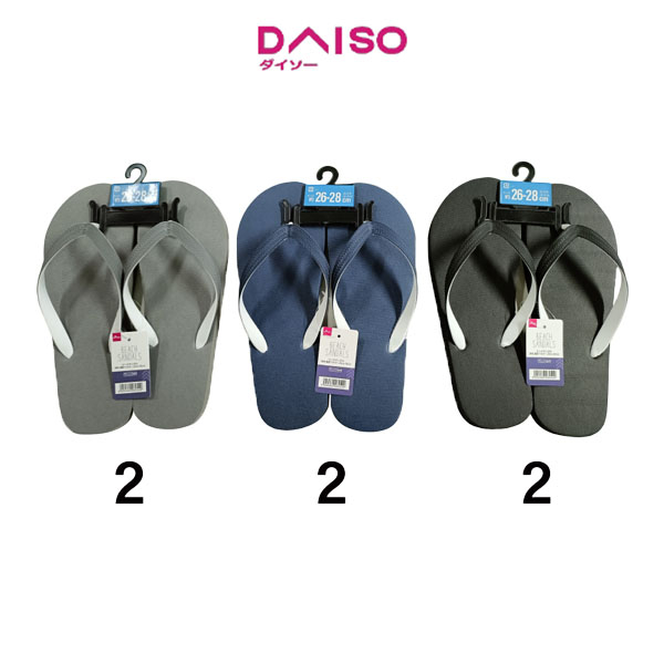Jual Daiso Beach Sandals Plain Strap Bicolor US 8 10 EU41 44 Shopee Indonesia