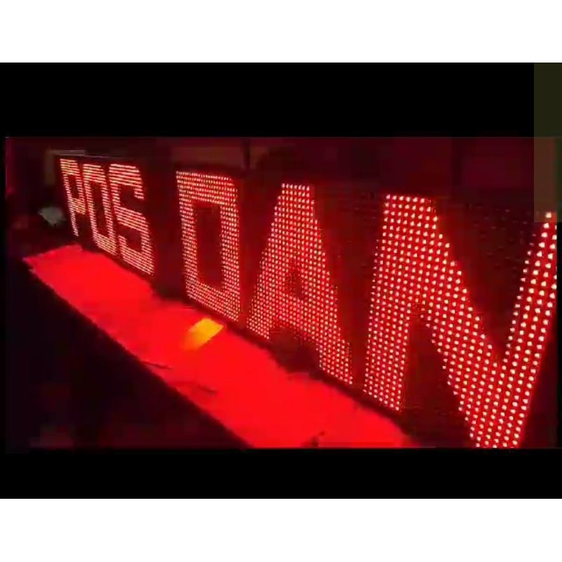 Jual Led Running Text 135 x 65 cm wifi outdoor | Shopee Indonesia