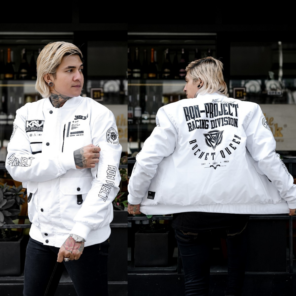 Jual Jaket Pria - Bomber Jacket Black Last Game Original
