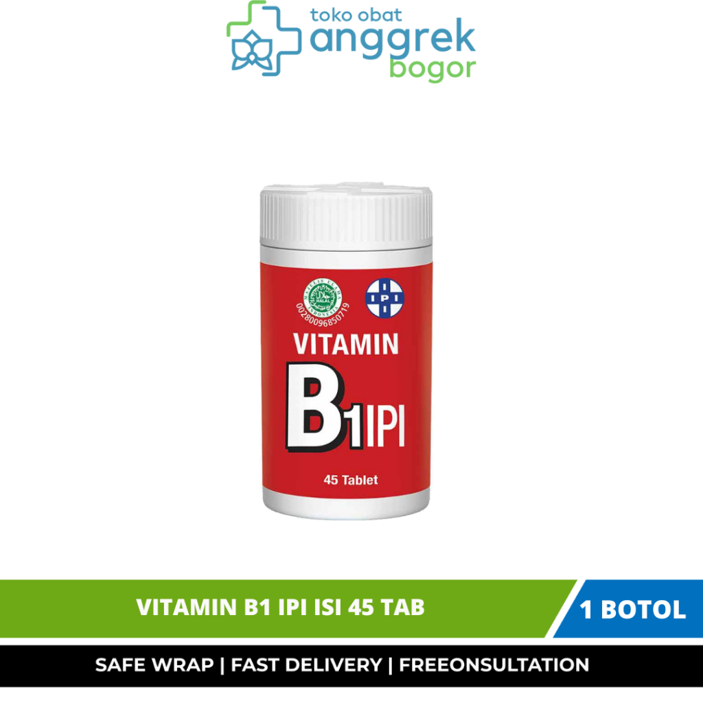 Jual VITAMIN B1 IPI ISI 45 TAB/UNTUK MEMENUHI KEBUTUHAN VITAMIN B1 PADA ...