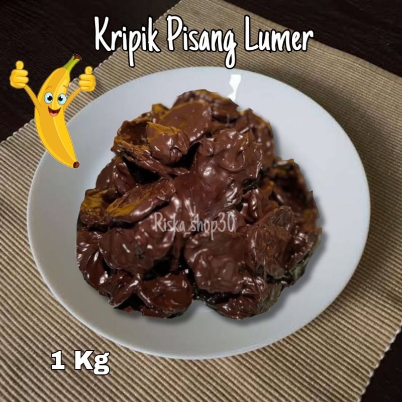 Jual 1 Kg Keripik Pisang Coklat Lumer Kripik Pisang Lumer Cemilan