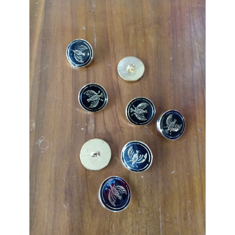 Jual kancing Emas Kancing Perak motif Garuda Halus ORI | Shopee Indonesia