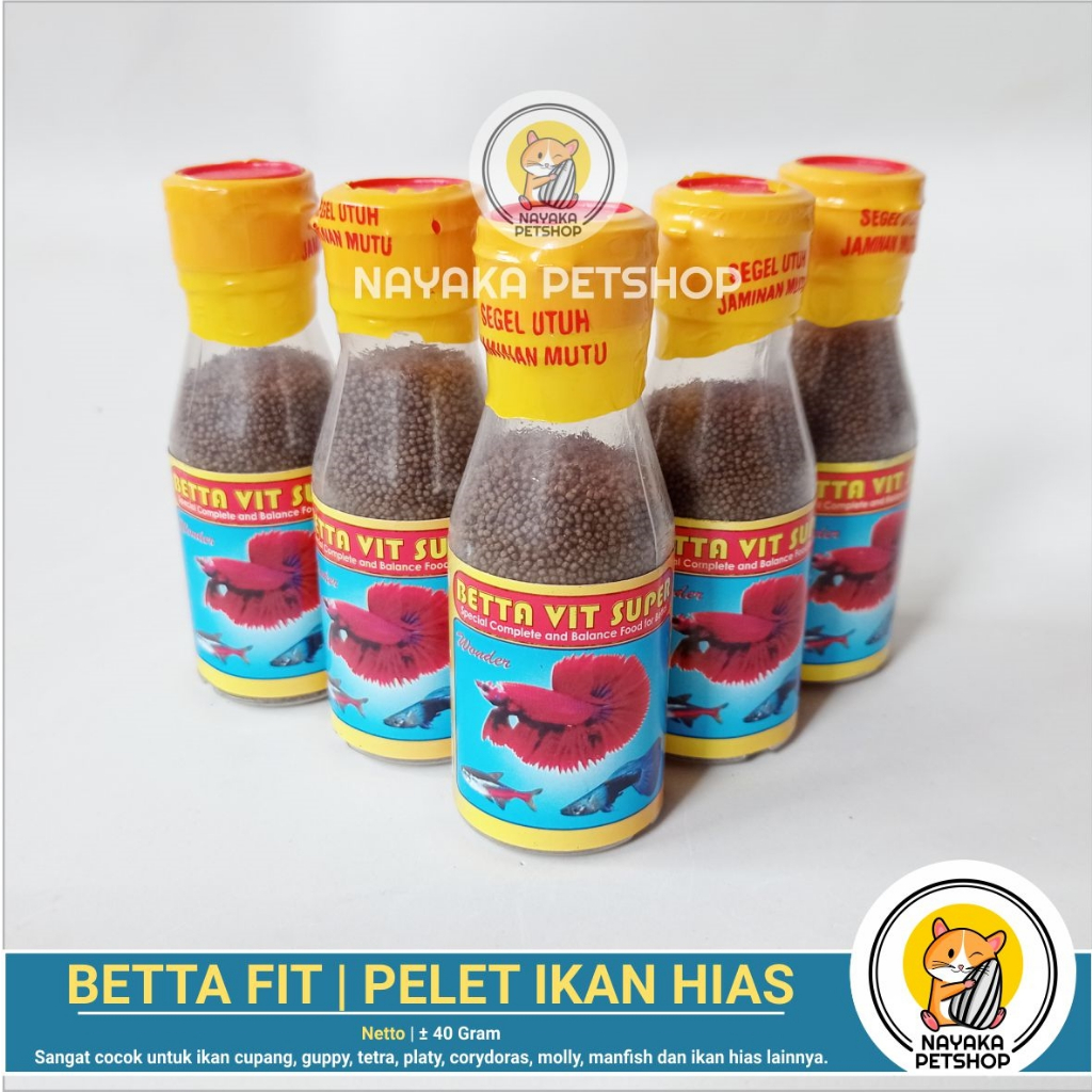 Jual Betta Vit Super Pakan Vitamin Ikan Cupang Makanan Pelet Ikan Guppy Hias Murah Shopee