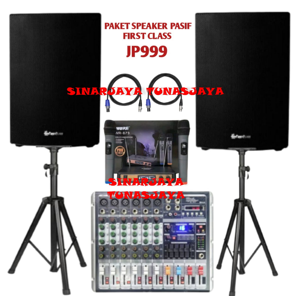 Jual PAKET KOMPLIT SPEAKER PASIF 15 INCH FIRST CLASS JP999 + POWER
