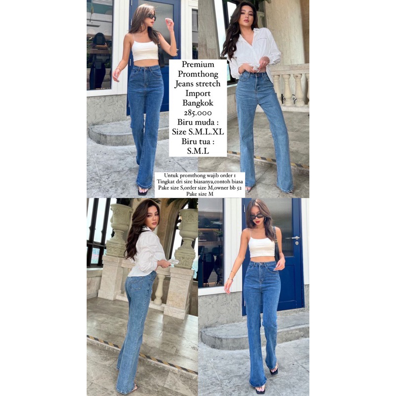 Jual premium promthong jeans stretch import bangkok | Shopee Indonesia