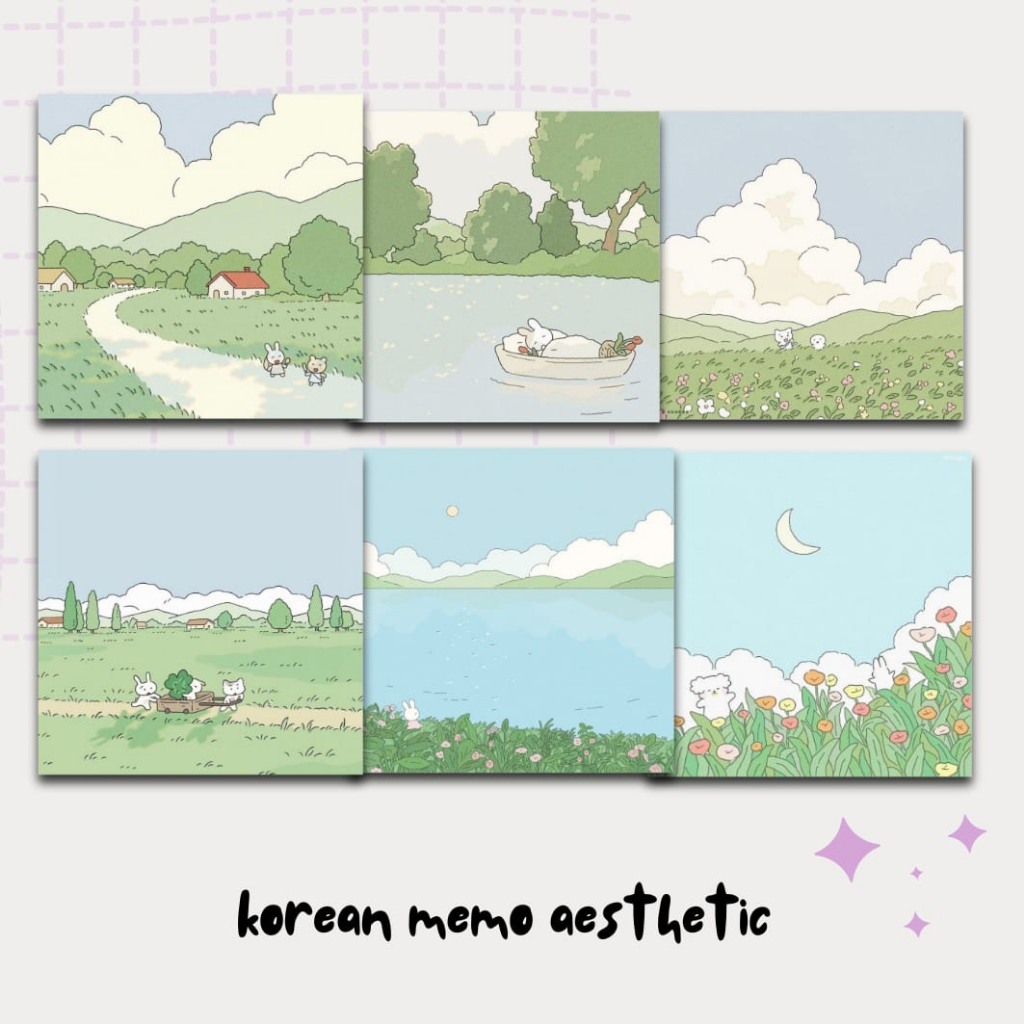 Jual memo - korean memo aesthetic / memopad / cute memo / buku catatan ...
