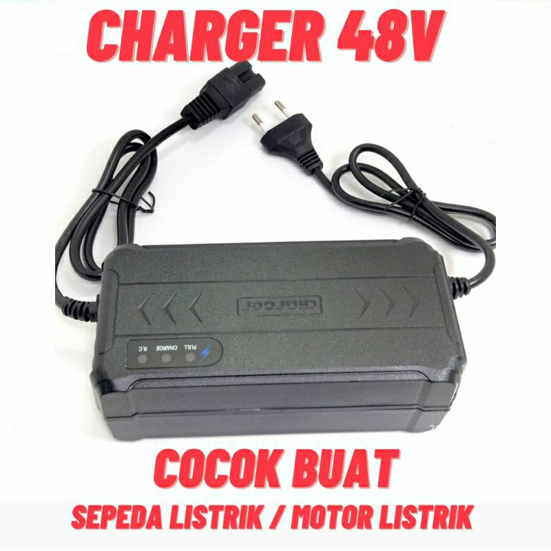 Jual Charger Aki Sepeda Motor Listrik 48v 20Ah Cas Aki Sepeda Listrik