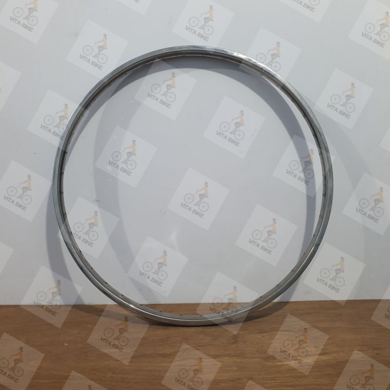 Jual Velg Rims Sepeda 26 x 1 3/8 Jengki Besi Chrome Lubang 40H | Shopee ...