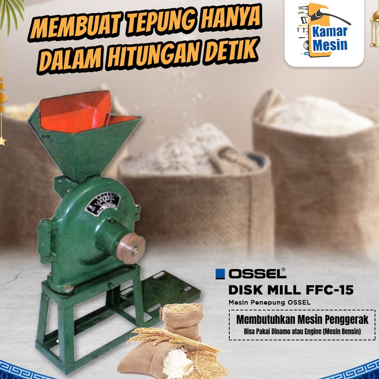 Mesin Gilingan Tepung FFC15 Giling Tepung FFC15 Disk Mill FFC15 Mesin  Penepung FFC 15